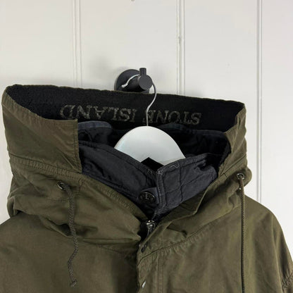 Stone Island Fishtail Parka Olive (XXL) | XXL, Olive