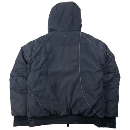 Vintage 2000s Maharishi Multi Zip Puffer Jacket Size M | Medium, Black