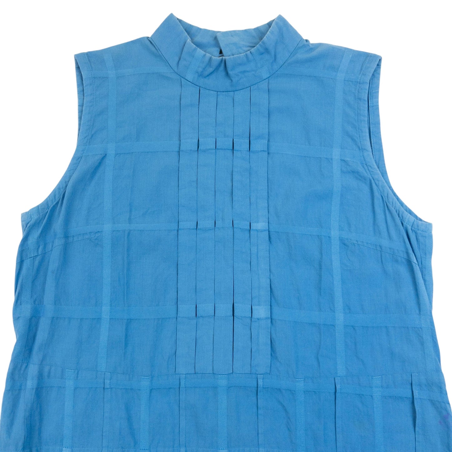 Vintage 2000s Haat By Issey Miyake Checkered Dress Womens Size M | Medium, Blue