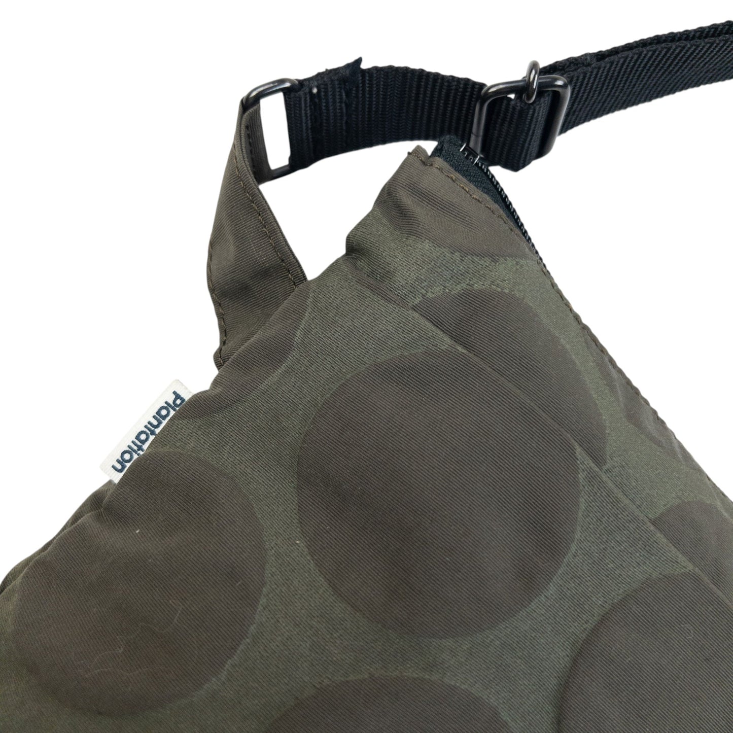 Vintage 2000s Plantation By Issey Miyake Polka Dot Crossbody Bag | O/S, Grey