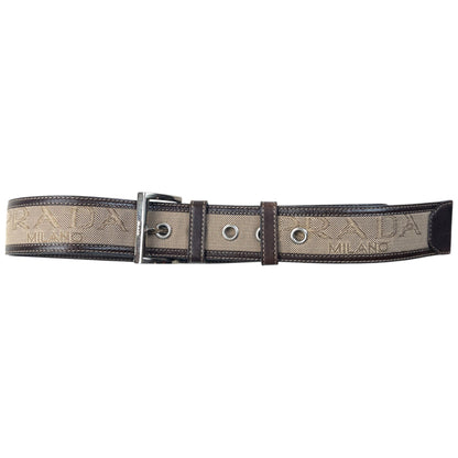 Vintage 90s Prada Leather Belt Size W26 | O/S, Brown