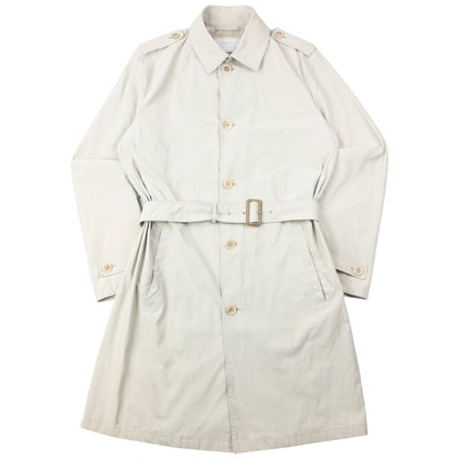 Vintage 2008 Prada Belt Waist Trench Jacket Size M | Medium, Cream
