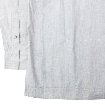 Vintage 90s Yohji Yamamoto D'Urban A.A.R Half Button Up Shirt Size M | Medium, Grey