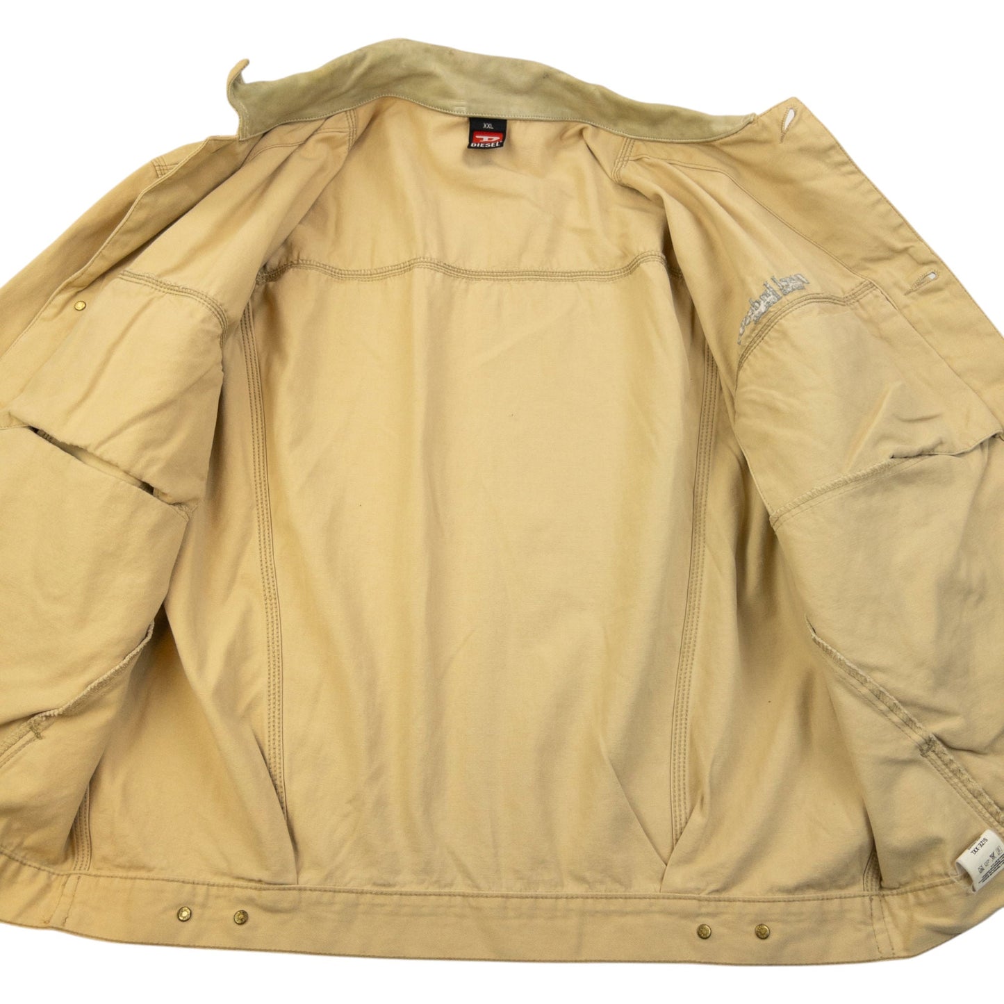 Vintage Diesel Industry Button Up Jacket Size XXL | XXL, Beige