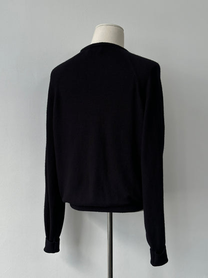 Christian Dior 1990s V Neck Knit Logo Jumper - L