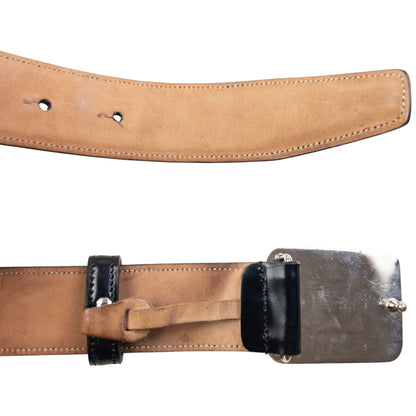 Vintage 2000s Dolce & Gabbana Leather Belt Size XL | O/S, Black