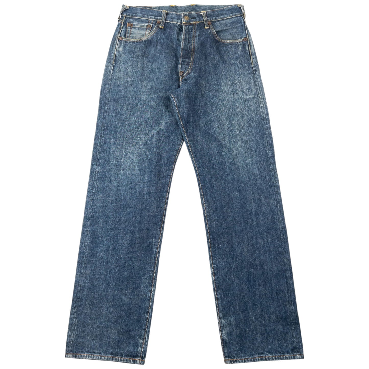 Vintage 2000s Evisu Heritage Double Gull Japanese Denim Jeans Size W30 | W30, Blue