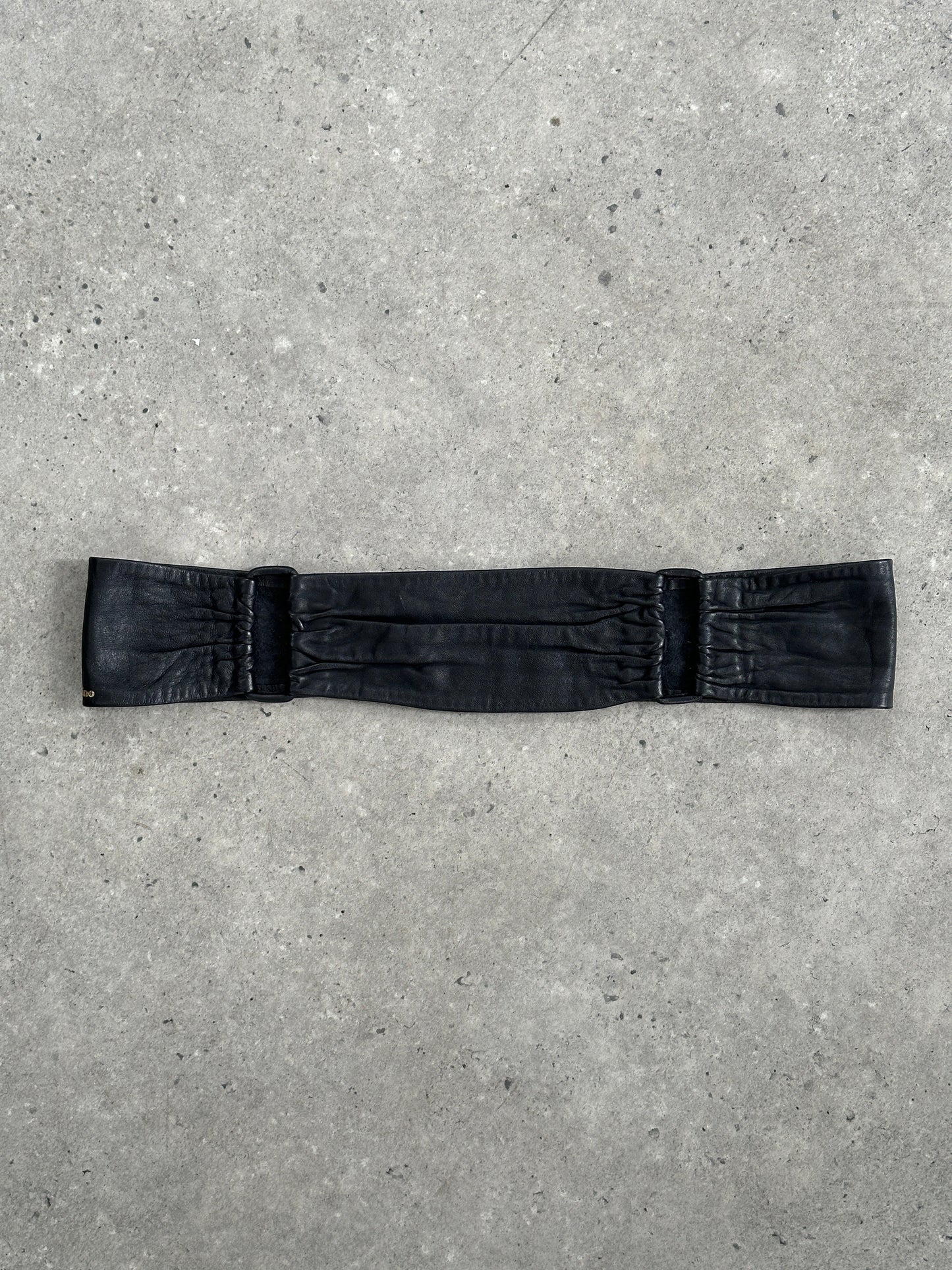 Vintage 1990s Leather Chunky Belt - W32-36