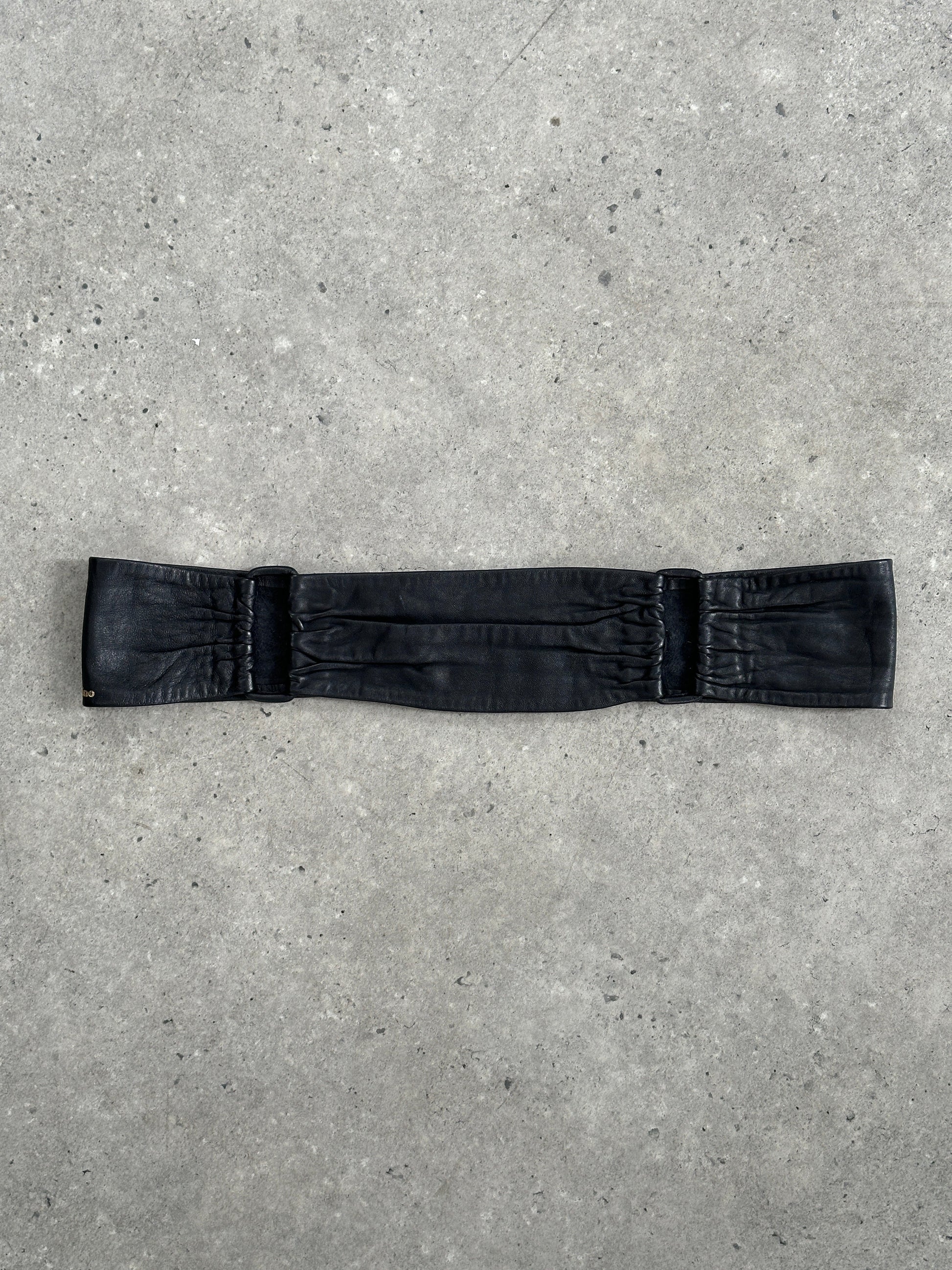 Vintage 1990s Leather Chunky Belt - W32-36