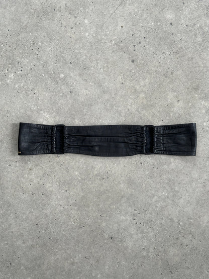 Vintage 1990s Leather Chunky Belt - W32-36