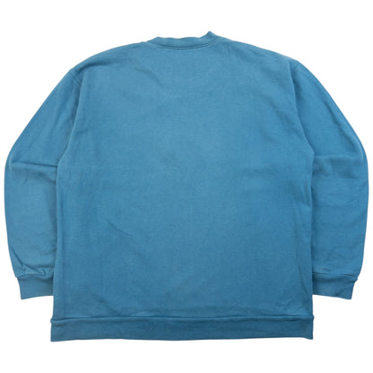Vintage 90s Burberry Embroidered Sweatshirt Size M | Medium, Blue