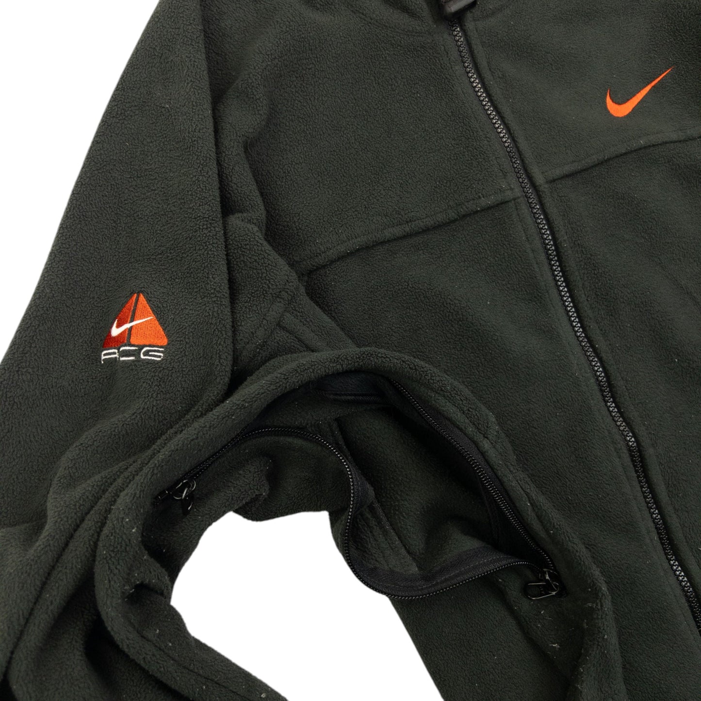 Vintage 2000s Nike ACG Therma-Fit Fleece Jacket Size L | Large, Grey