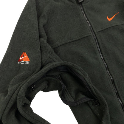 Vintage 2000s Nike ACG Therma-Fit Fleece Jacket Size L | Large, Grey