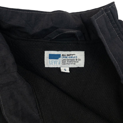 Vintage 1999 Levi's All Duty Nylon Smock Q Zip Jacket Size S | Small, Black
