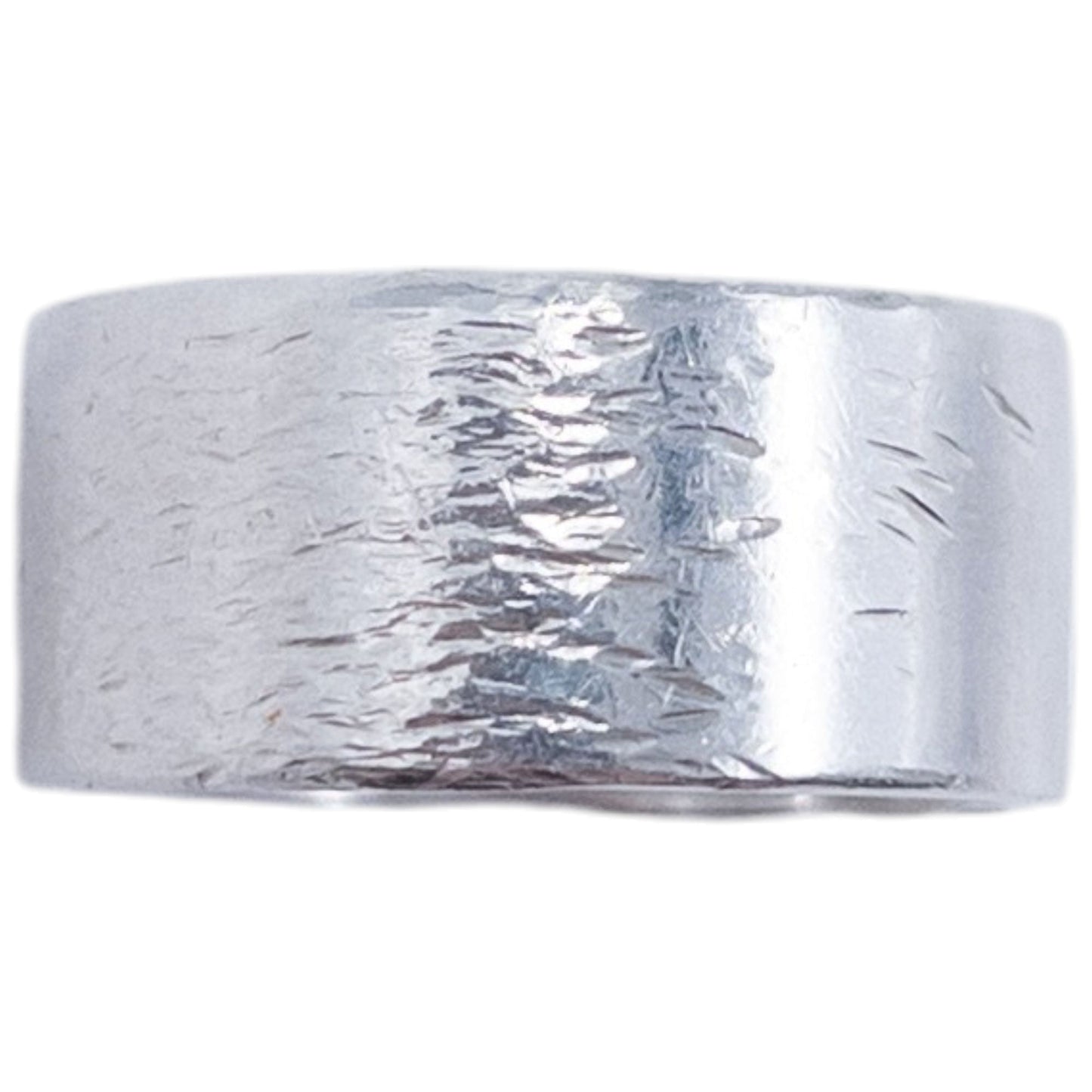 Vintage 2000s Gucci Silver Logo Ring | O/S, Grey