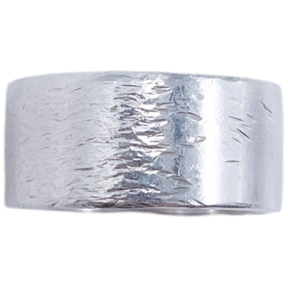 Vintage 2000s Gucci Silver Logo Ring | O/S, Grey