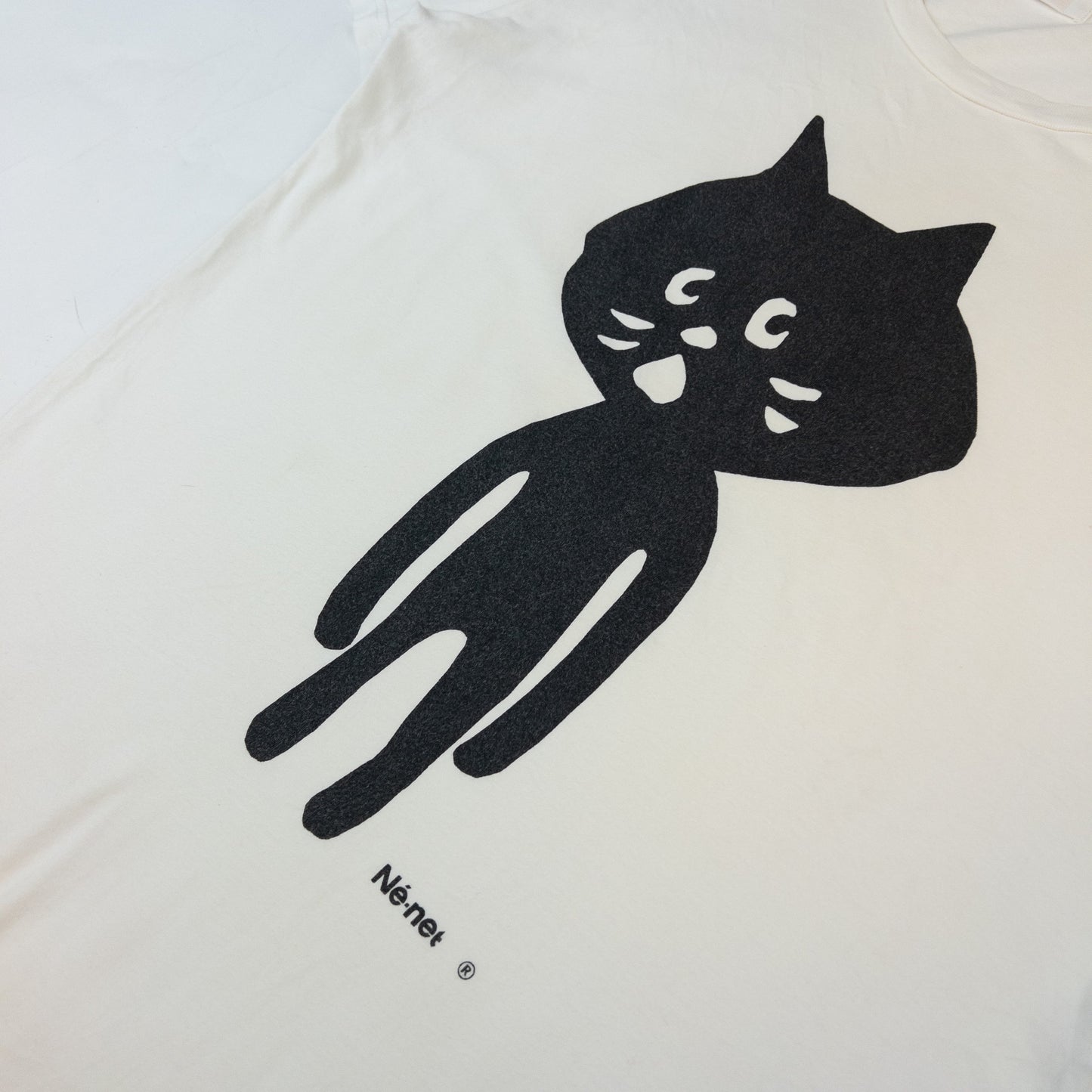 Vintage Ne-Net By Issey Miyake Cat Graphic T Shirt Size M