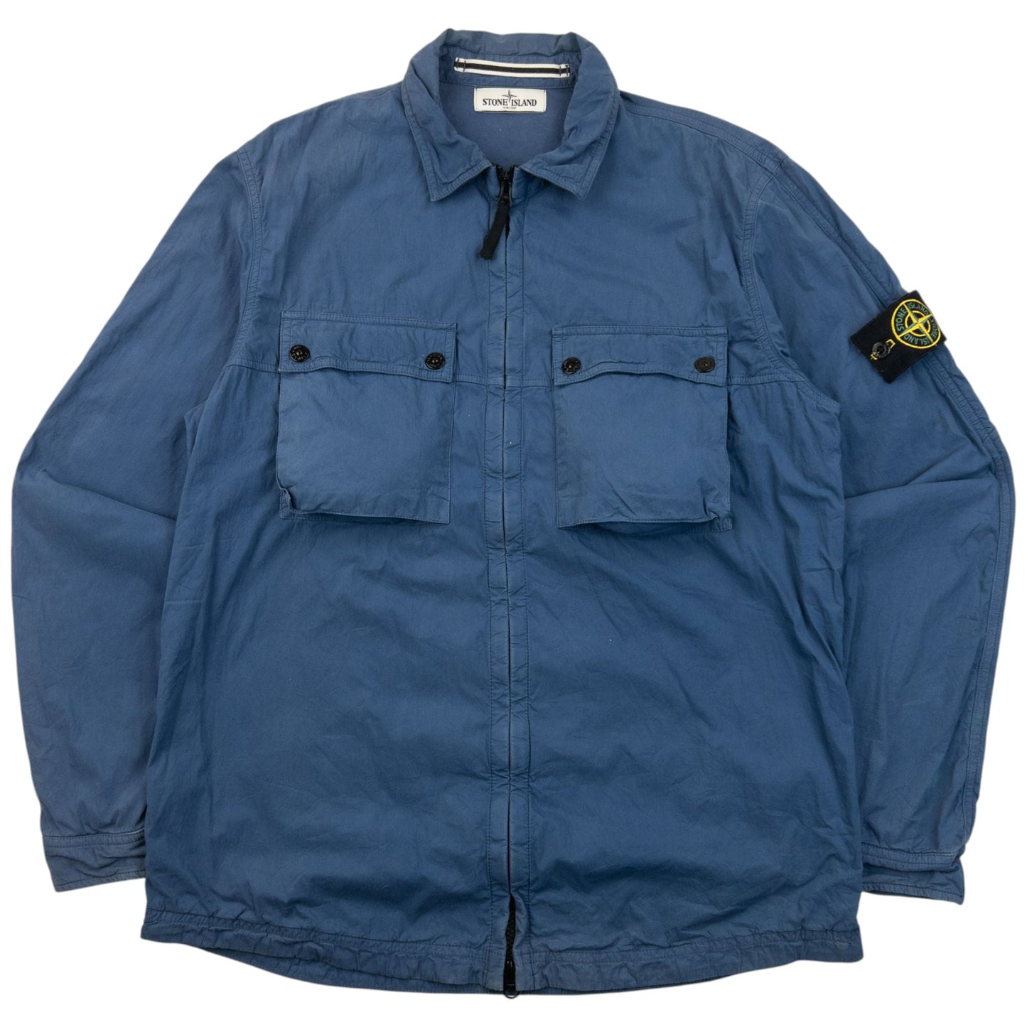 2013 Stone Island Zip Up Jacket Size M | Medium, Blue