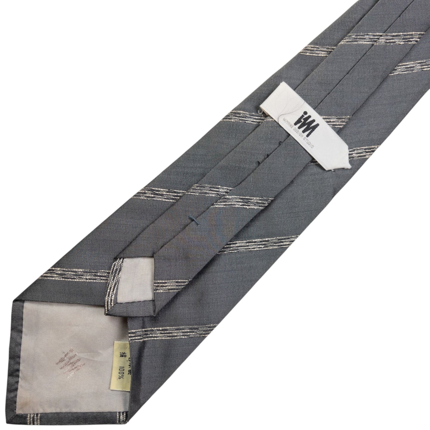 Vintage Issey Miyake Striped Silk Tie