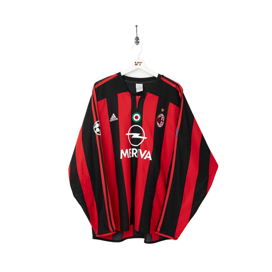 2003/04 AC MIlan x Adidas 'Gattuso 8' Home Football Shirt