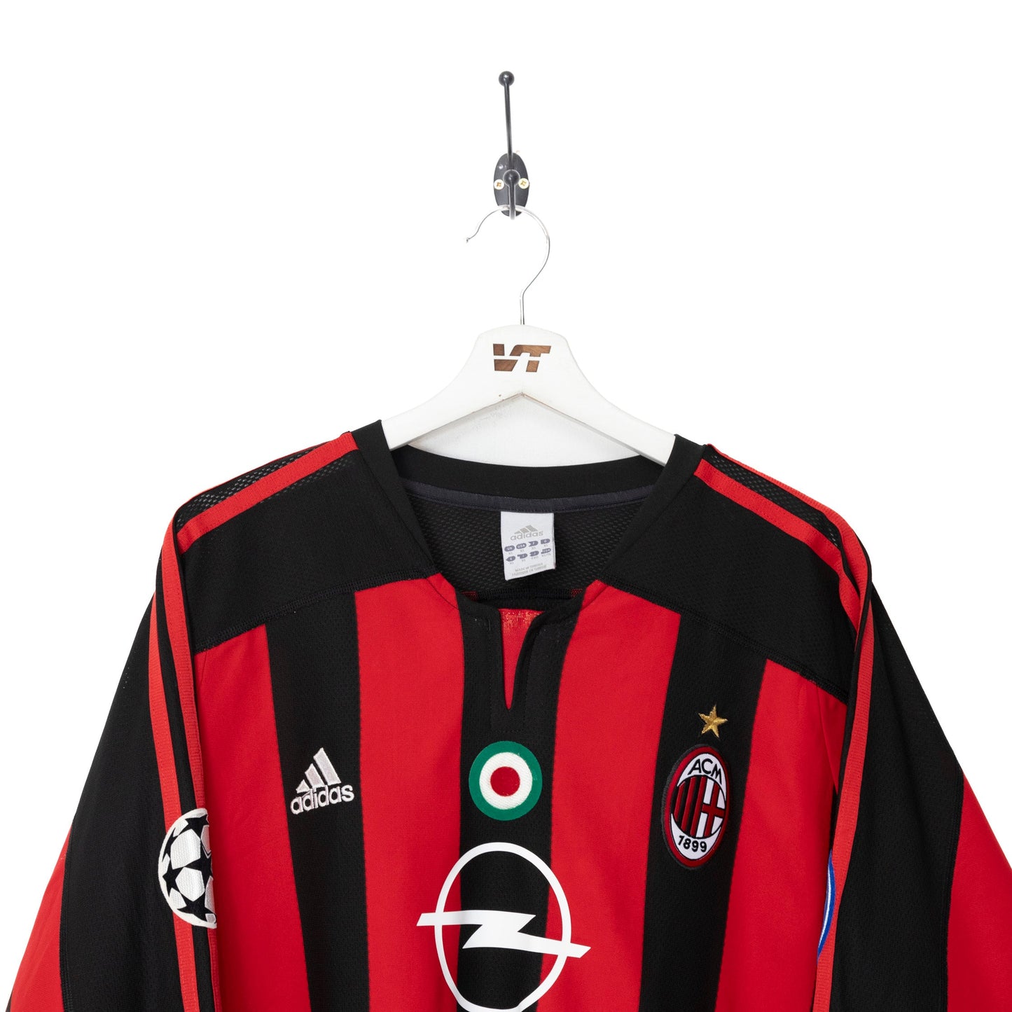 2003/04 AC MIlan x Adidas 'Gattuso 8' Home Football Shirt