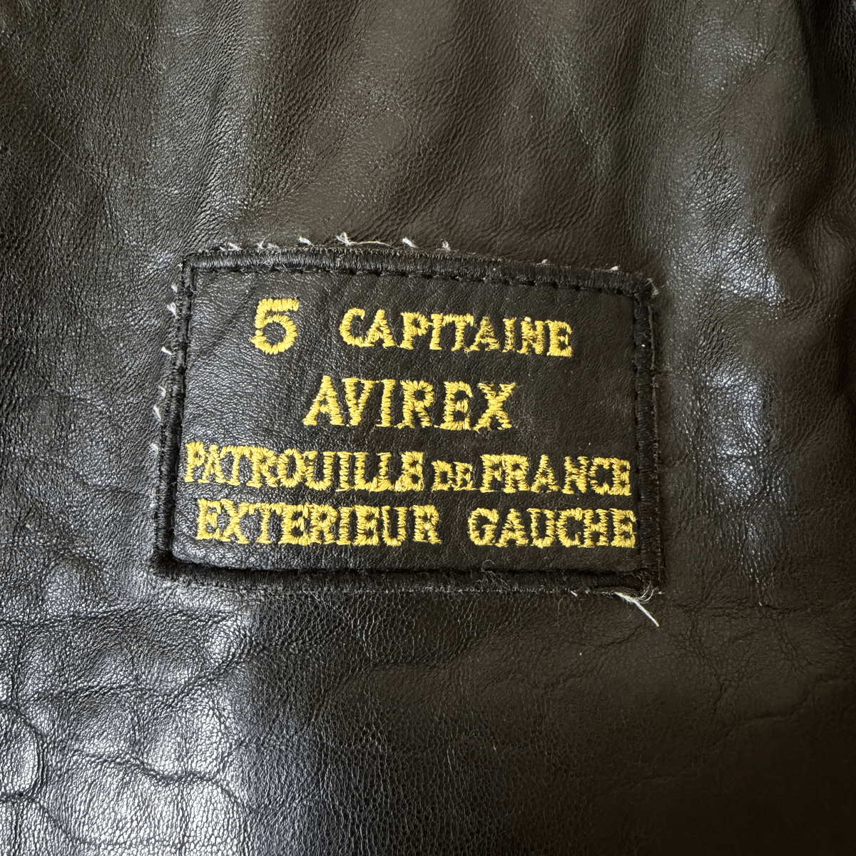 Avirex 1988 'Patrouille de France' A2 Leather Flight Jacket - S / M | S / M, Red