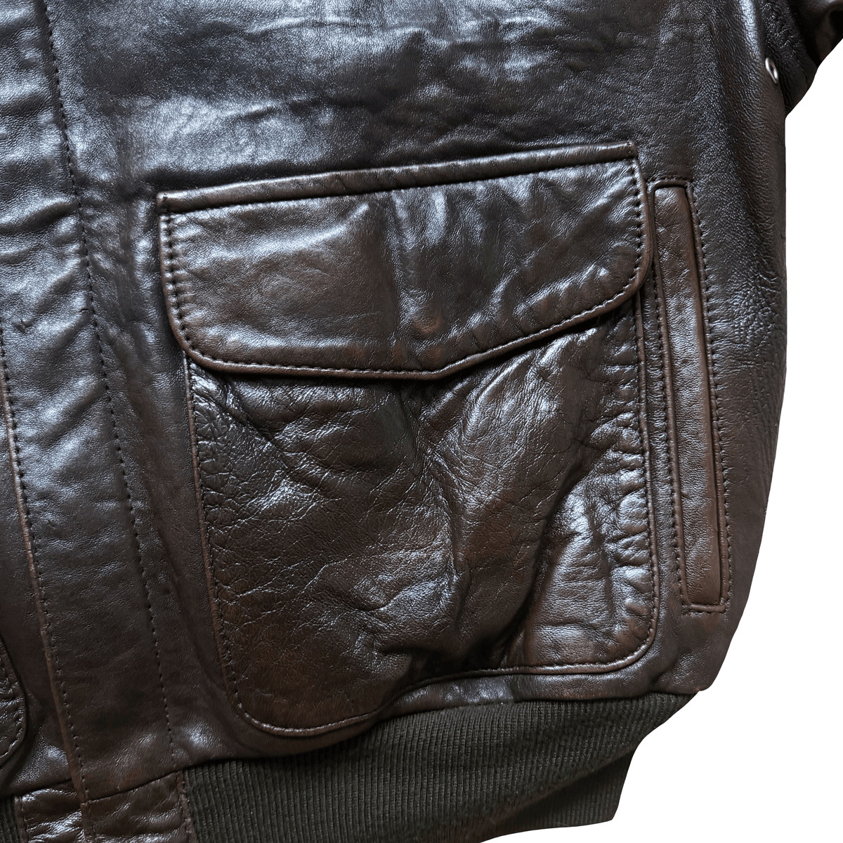Avirex 'Wild Child' 1987 A2 Leather Flight Jacket - S / M | S / M, Red