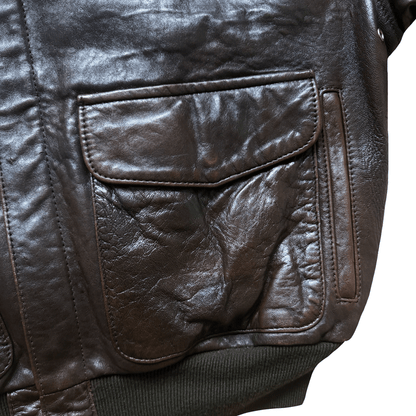 Avirex 'Wild Child' 1987 A2 Leather Flight Jacket - S / M | S / M, Red