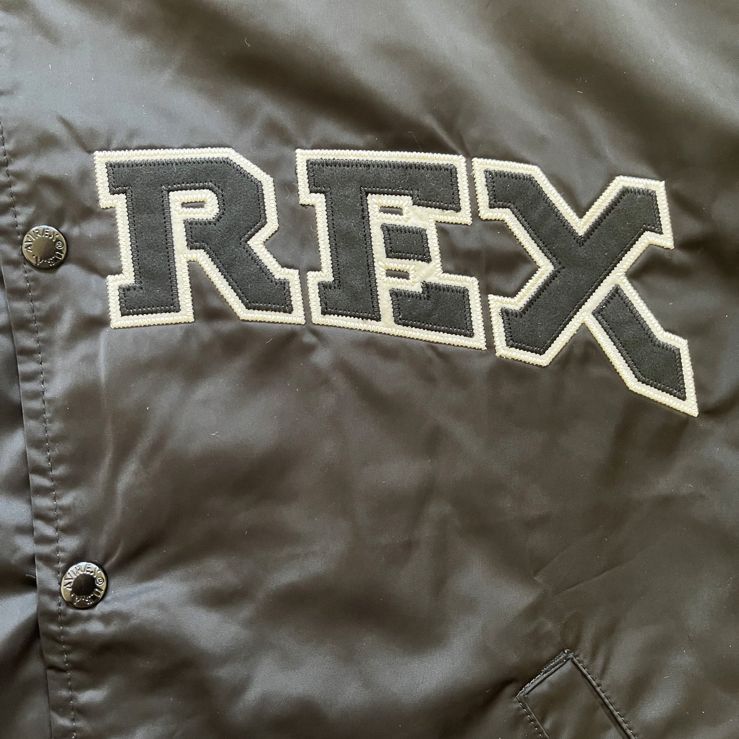 Avirex Spell Out Varsity Bomber Jacket - M