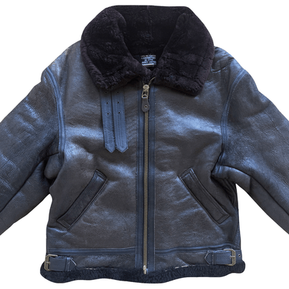 Avirex B-3 Sheepskin Aviator Flight Jacket - M | Medium, Black