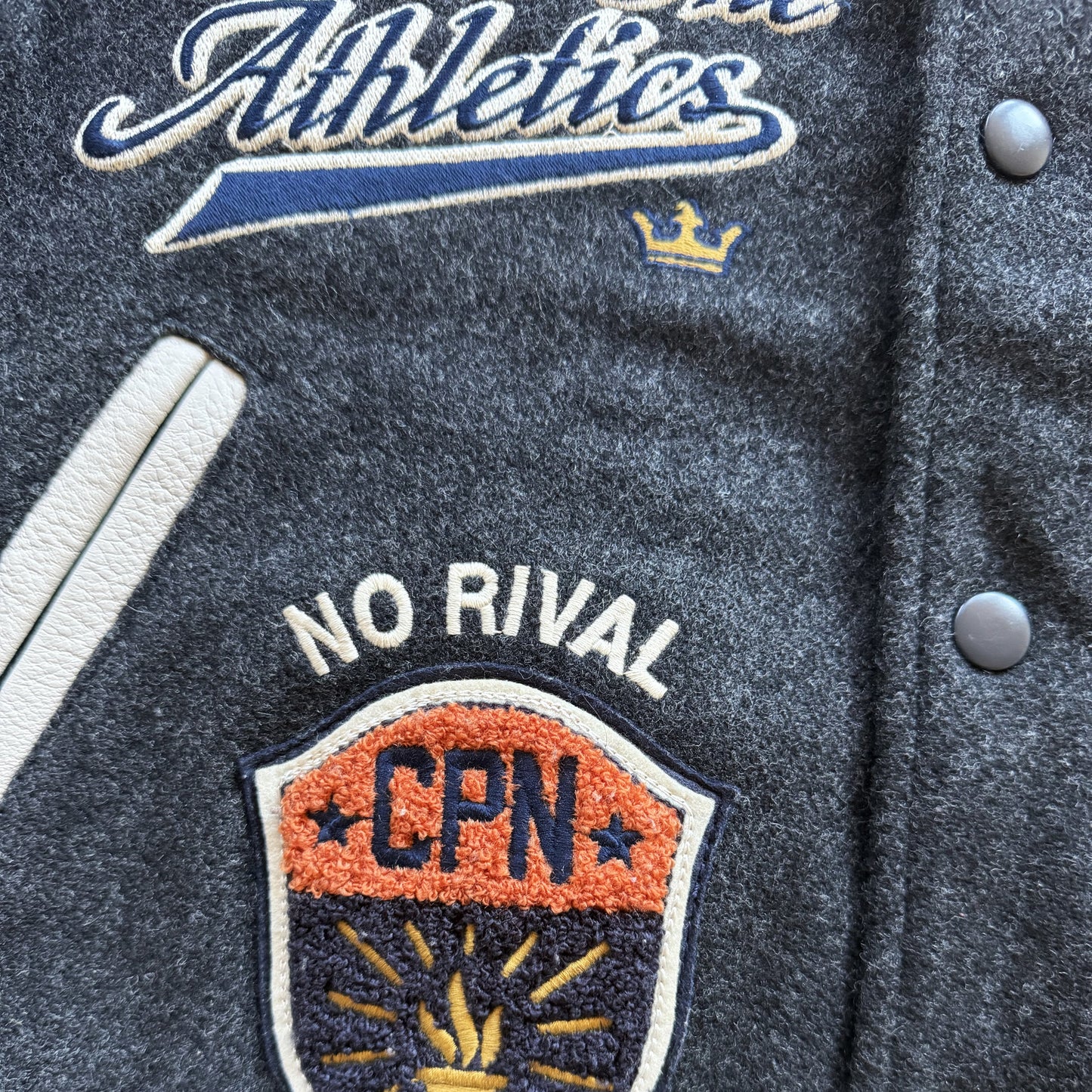 Champion 'Fair and Square Champion' Varsity Jacket - M