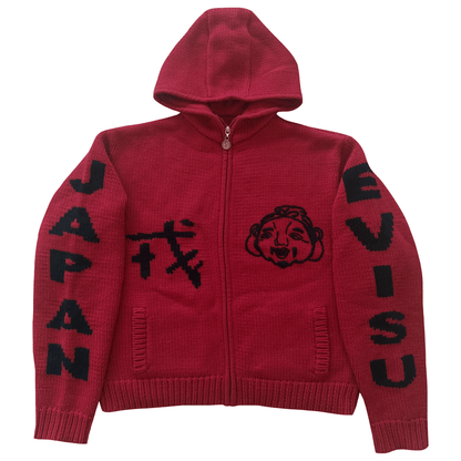 Evisu Cowichan Hoodie - XL | XL, Red