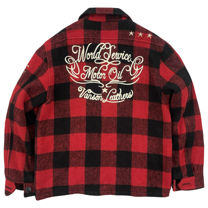 Vanson Leathers Buffalo Check Shirt Jacket