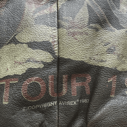 Avirex 1987 'Glen Miller's AAF Band' A2 Leather Flight Jacket - S / M | S / M, Red