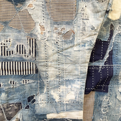 Boro Sashiko Distressed 501 Jeans - W36"
