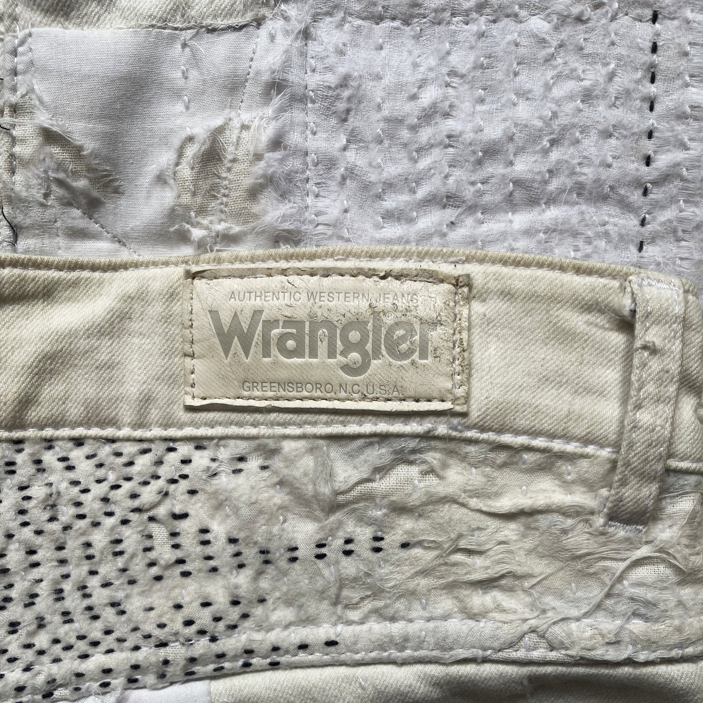 Boro Patchwork Distressed Jeans - W32"