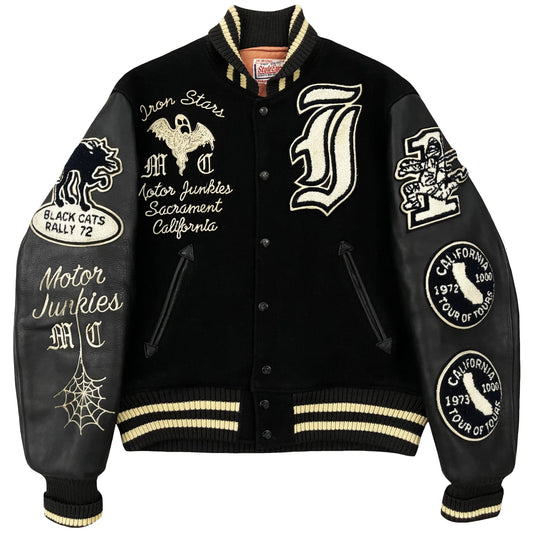 Style Eyes 'Iron Stars' Varsity Jacket - L