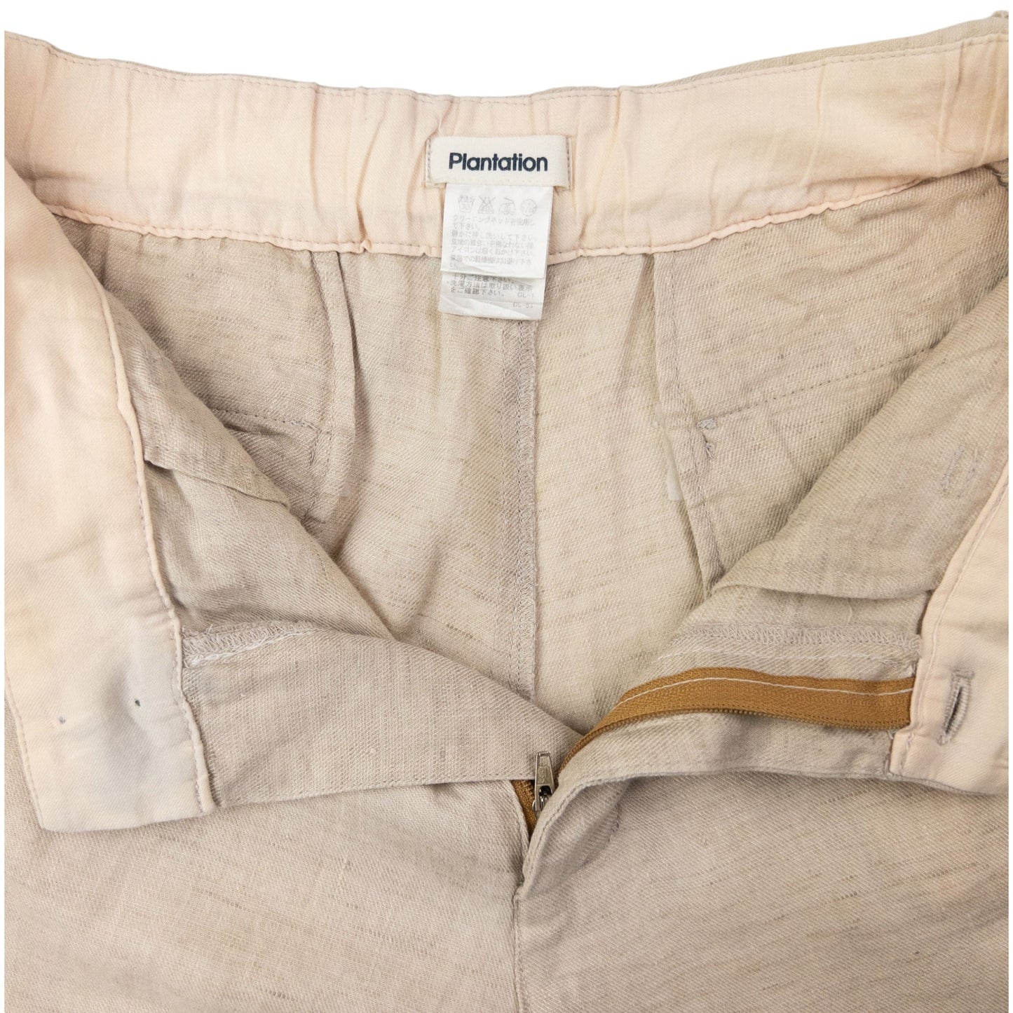 Vintage Plantation By Issey Miyake Lightweight Linen Trousers Size W30