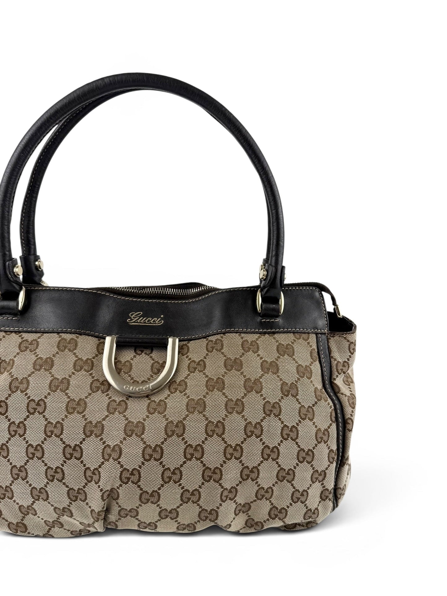 Vintage 90s Gucci Monogram GG Handbag | O/S, Brown