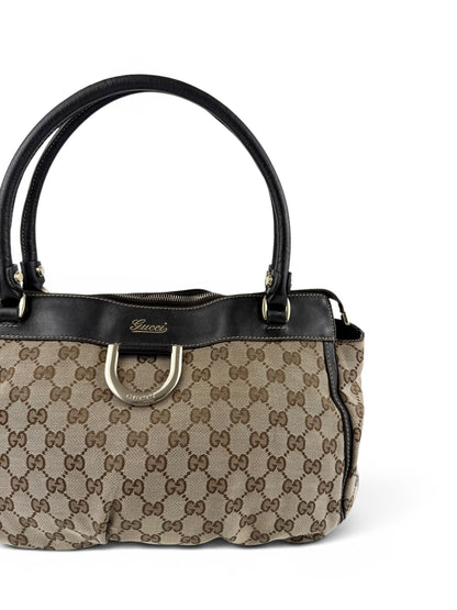 Vintage 90s Gucci Monogram GG Handbag | O/S, Brown