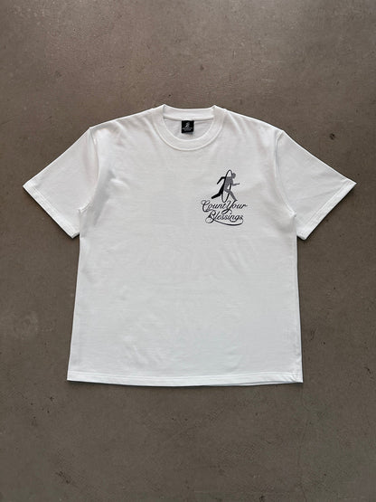 Permanent Orbit Count Your Blessings T-Shirt - White | Medium, White