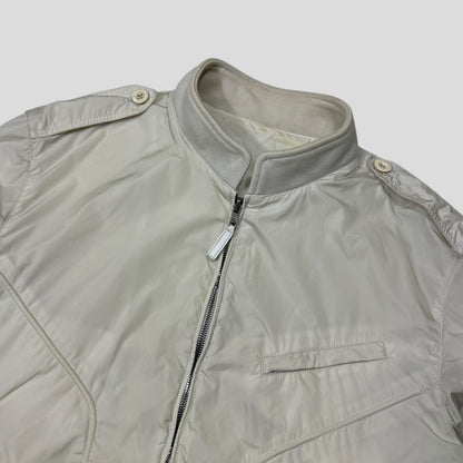 Gucci by Tom Ford 00’s Nylon Military Web Bomber Jacket - M/L | Default Title, White