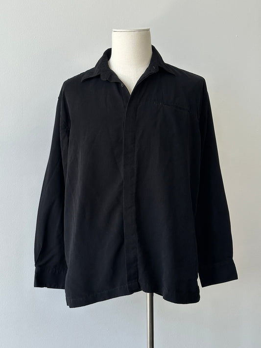 Vintage 1990s Concealed Placket Shirt - L