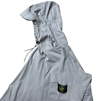 S/S 2008 Cloud Grey Triple Cotton Sniper Hood Single Pocket Pullover Hoodie