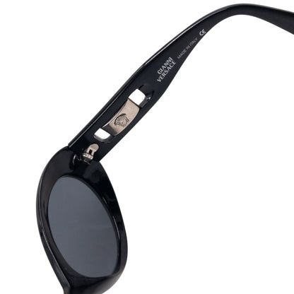Vintage 90s Gianni Versace Embossed Sunglasses | O/S, Black