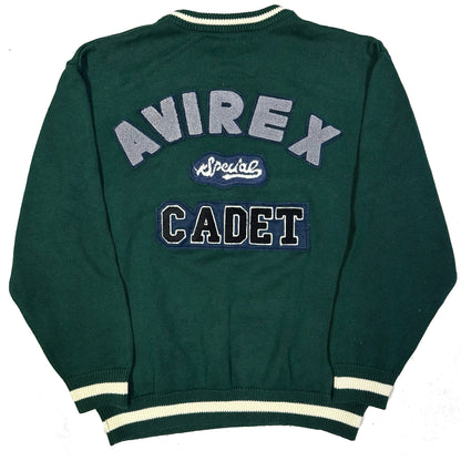 Avirex Cadet Knitted Sweatshirt In Green ( L )
