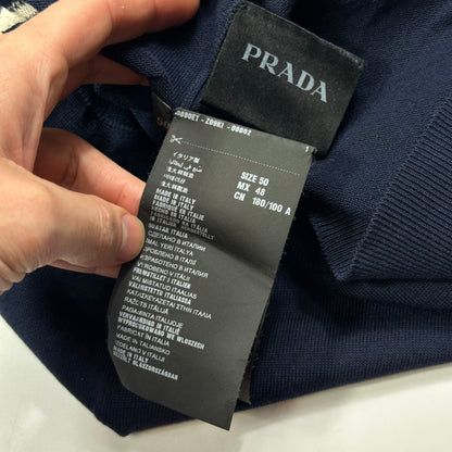 Prada Milano 2014 Superfine Silk Mesh Panelled Bowling Cardigan - M | Default Title, Multicoloured