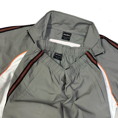 Mizuno Run Bird Tracksuit In Grey & White ( S )