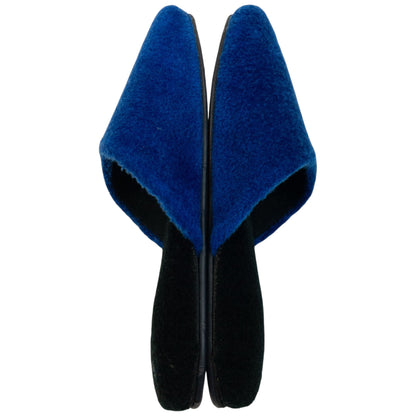 Vintage 80s YSL Yves Saint Laurent Embroidered Fleece Slippers Womens Size 6 | ONE SIZE, Multicoloured