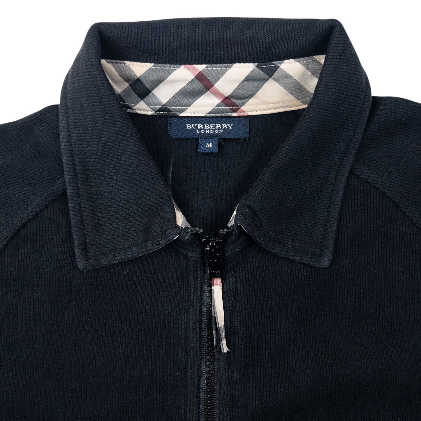 Vintage Burberry Zip Up Sweatshirt Womens Size M